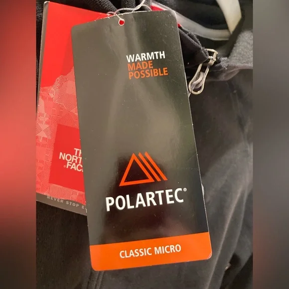 NWT North Face Polartec classic micro fleece hooded full zip jacket sz S - Picture 6 of 13